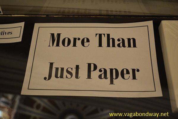 more than just paper sign