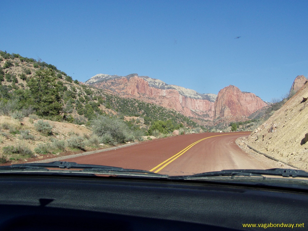Driving to Zion National Park, Utah