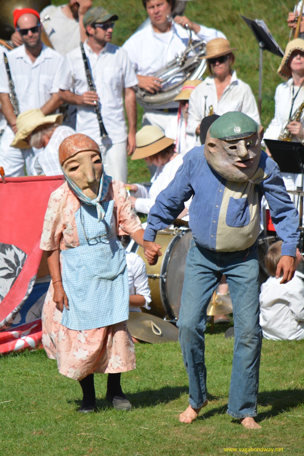 older couple bread and puppet