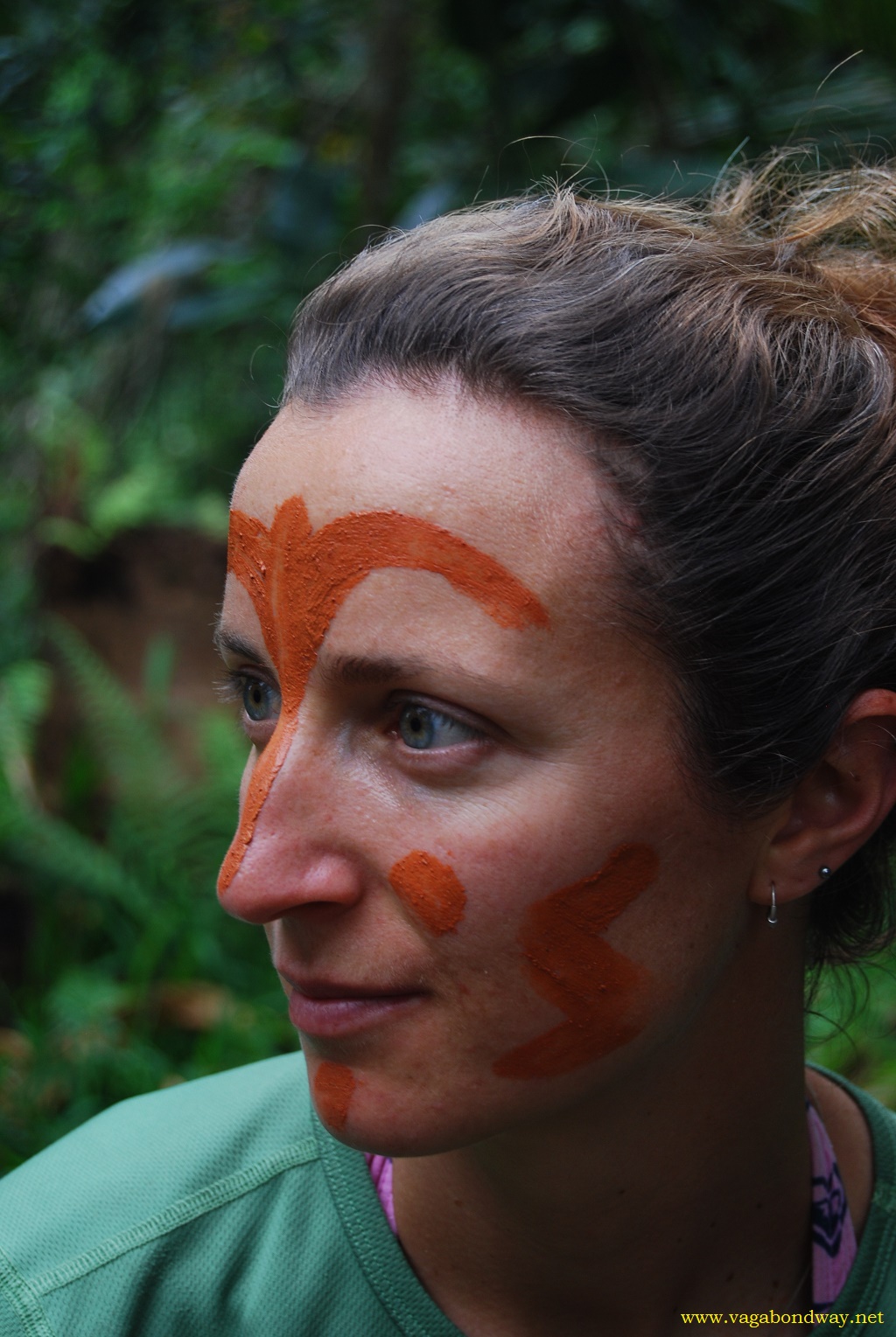 Tiff with tradional face in Vanuatu