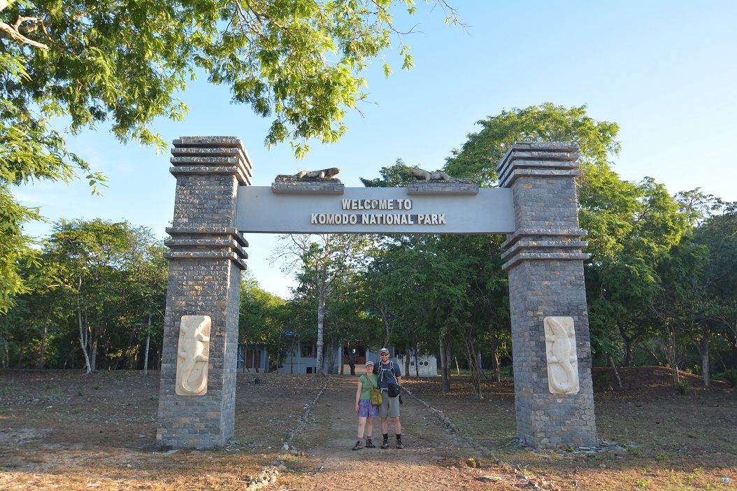 Entrance to Komodo National Park Indonesia