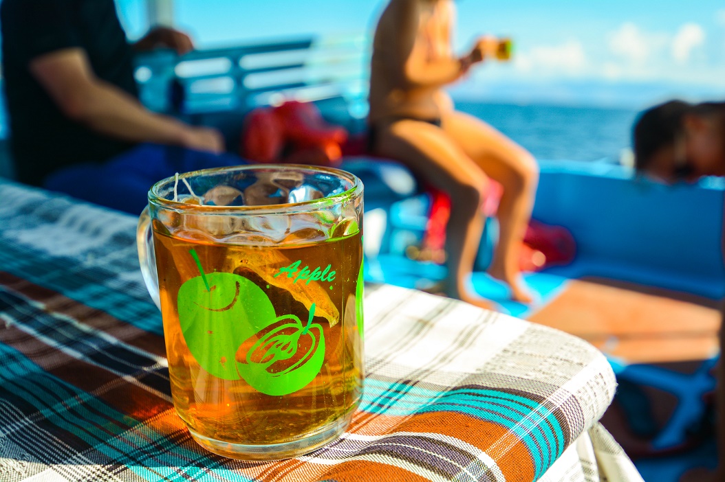 Tea time on boat