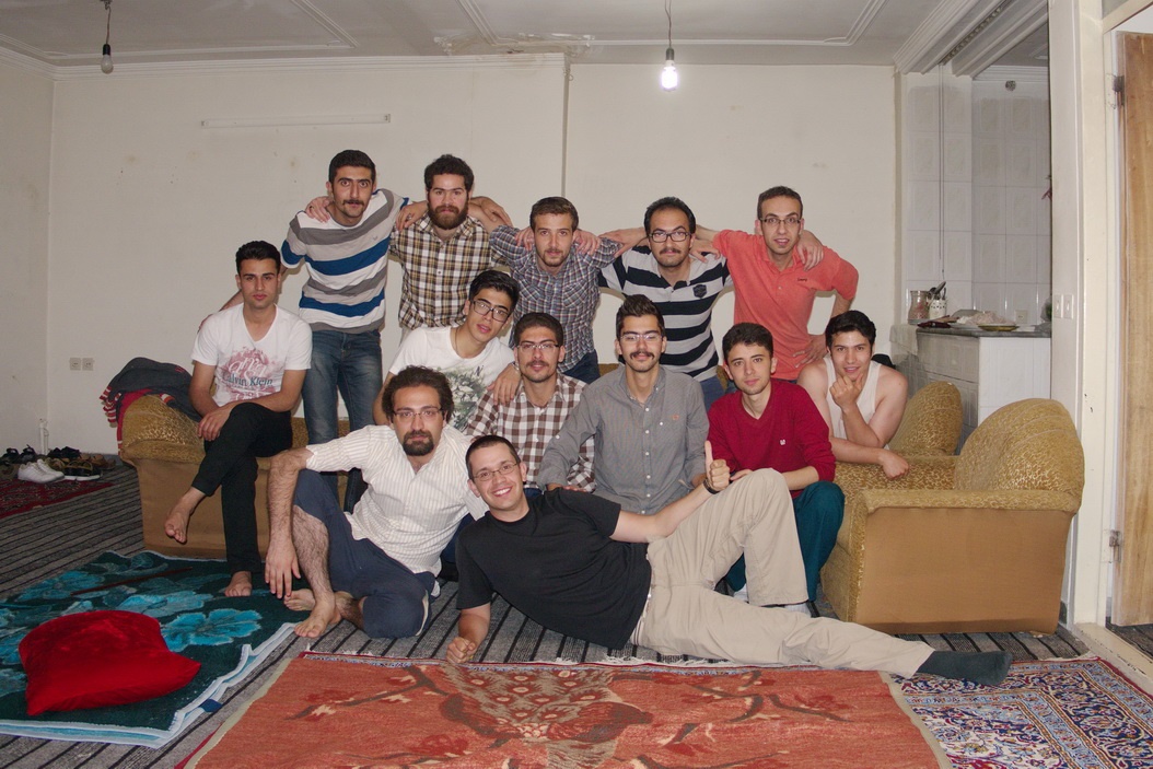 Hanging with the dudes in Tabriz - Iran
