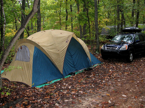 car-tent-camping tips